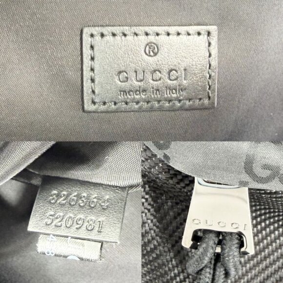 Gucci Backpack GG Web Stripe Nylon Black main image 3